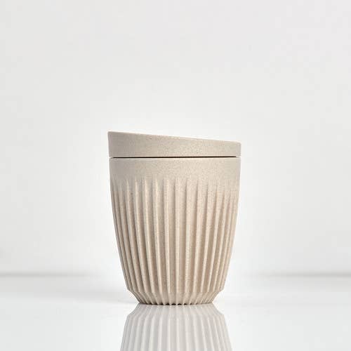 Reusable Coffee Cup 8oz Natural | HUSKEE | Muse Ever After