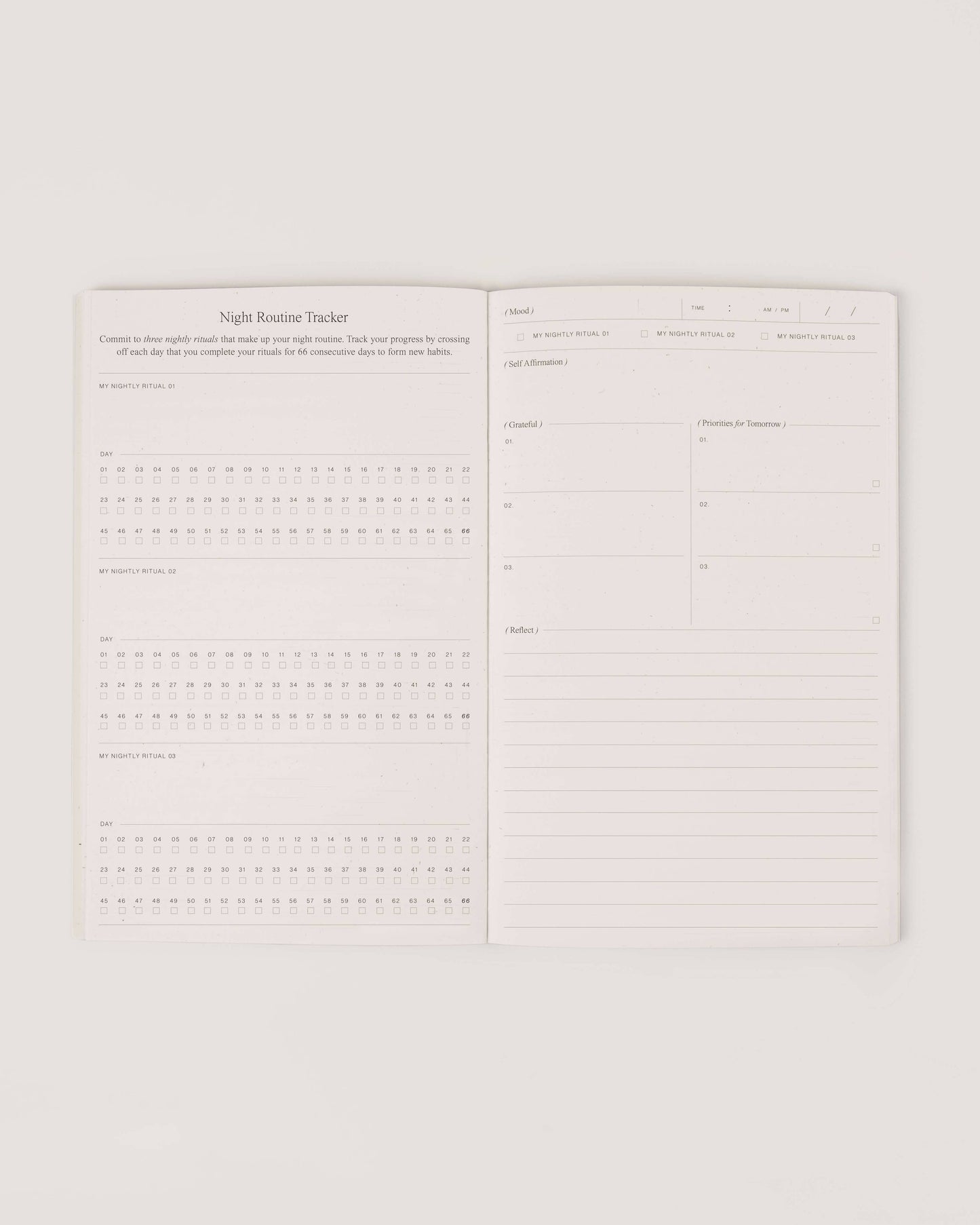 Night Routine Journal | WILDE HOUSE PAPER | Muse Ever After
