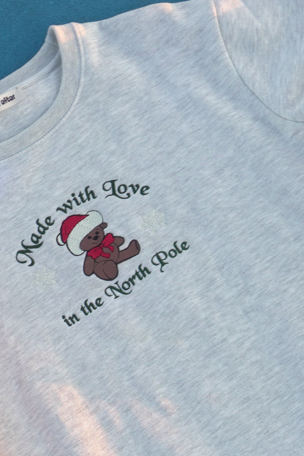 Made With Love In The Northpole | Embroidered Crewneck Sweatshirt | Muse Ever After