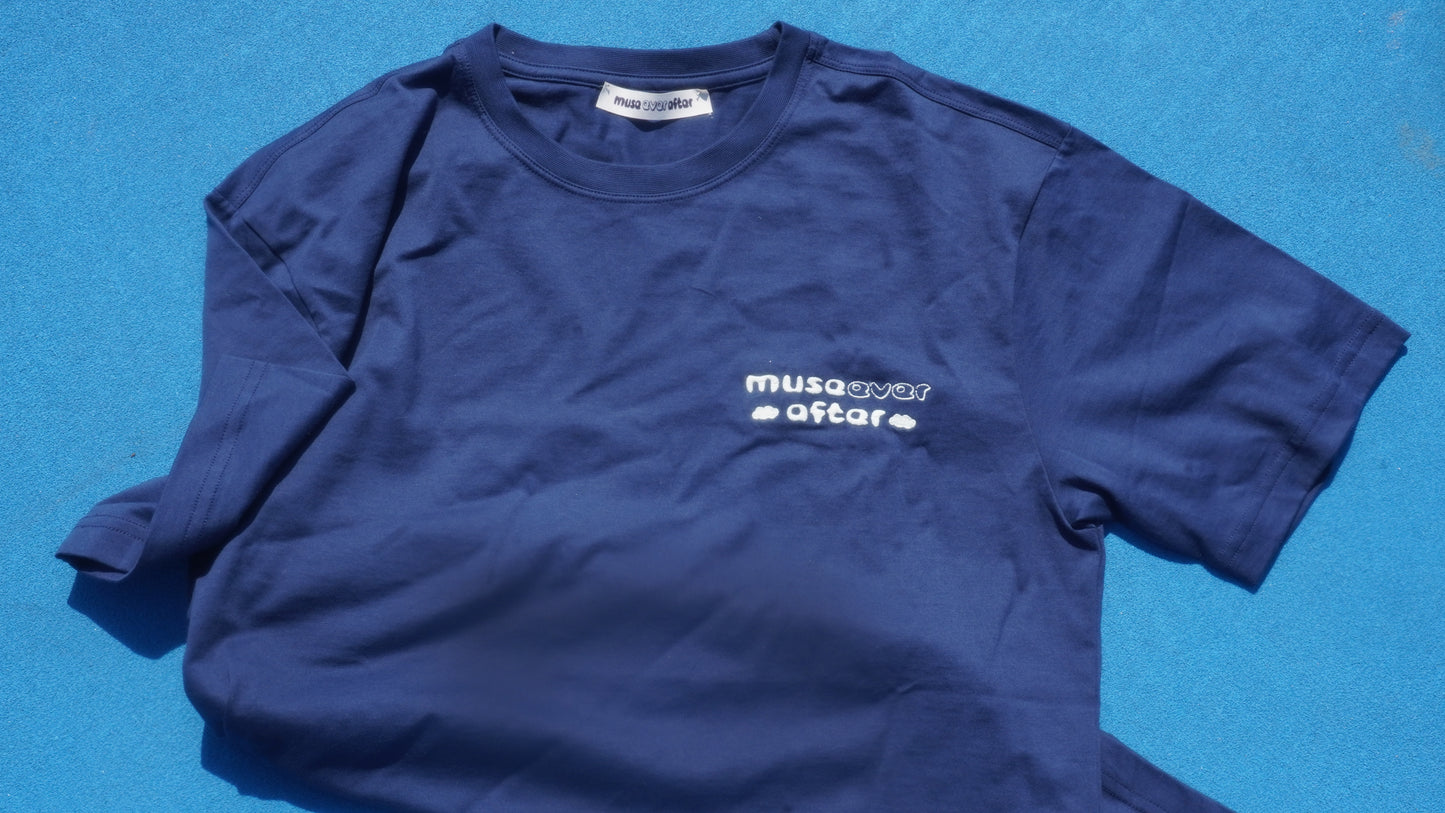 Muse Ever After® Logo T-Shirt - Navy / Cream | Muse Ever After