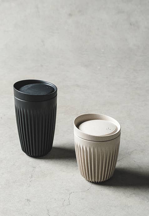Reusable Coffee Cup 8oz Black | Huskee | Muse Ever After