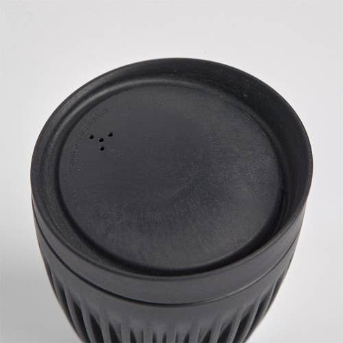 Reusable Coffee Cup 8oz Black | Huskee | Muse Ever After