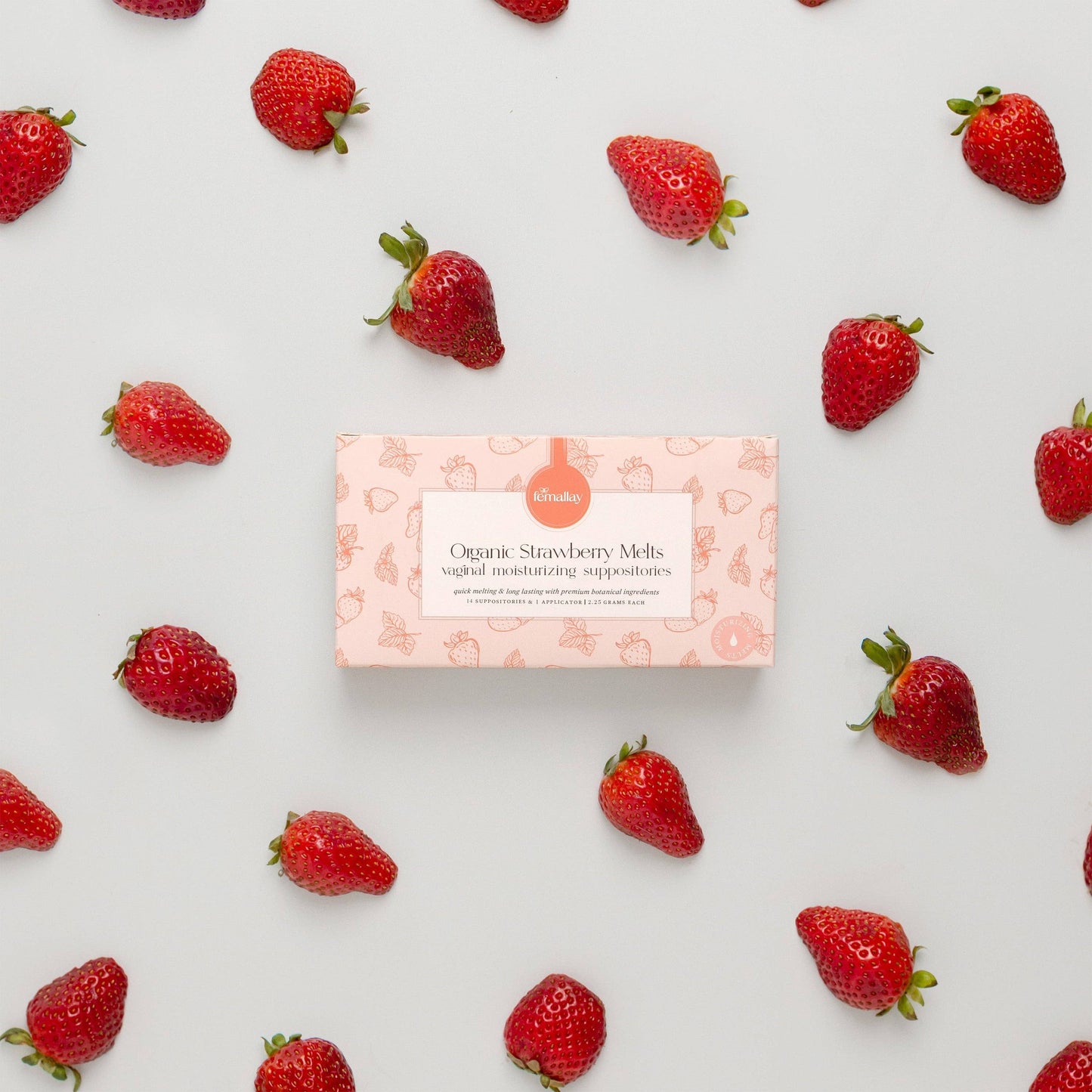 Vaginal Suppositories Organic Strawberry Melts | FEMALLAY | Muse Ever After