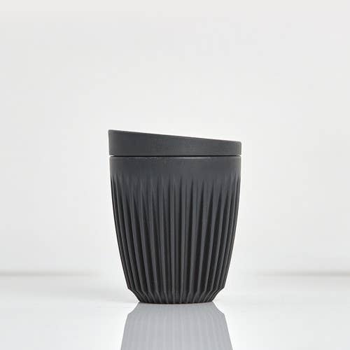 Reusable Coffee Cup 8oz Black | Huskee | Muse Ever After