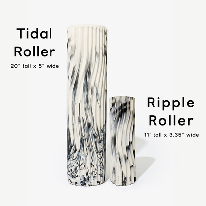 Ripple Roller (Travel Size): Black Marbled