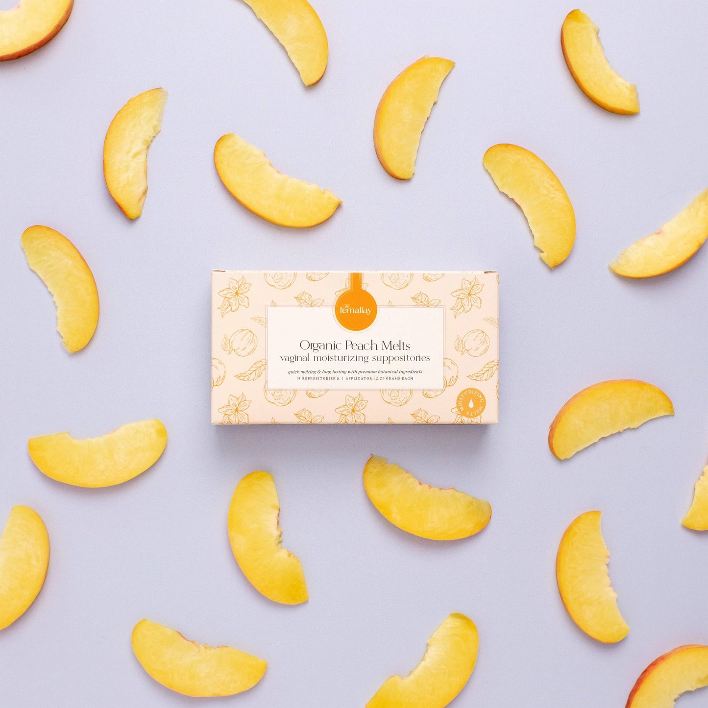 Vaginal Suppositories Organic Peach Melts | FEMALLAY | Muse Ever After