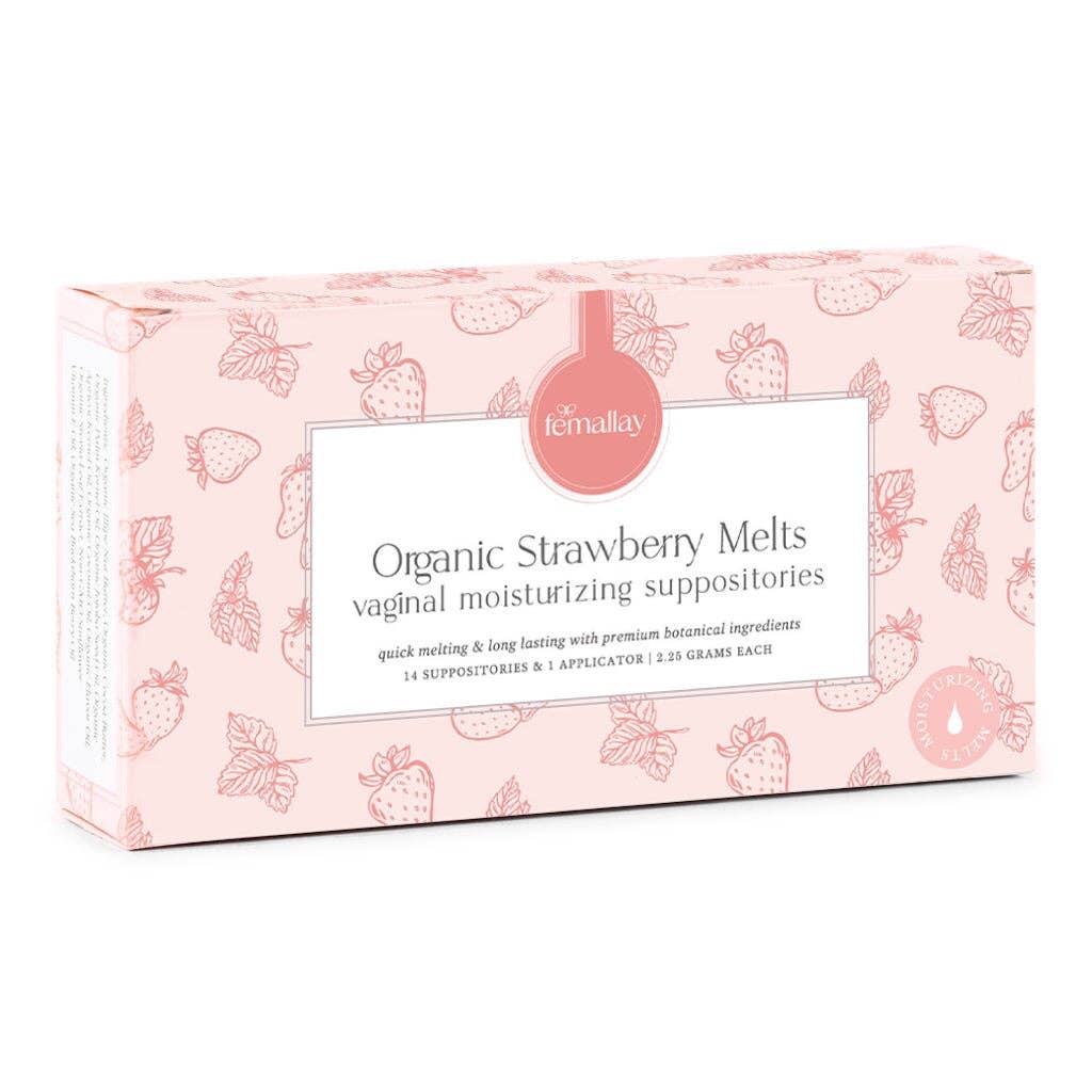 Vaginal Suppositories Organic Strawberry Melts | FEMALLAY | Muse Ever After