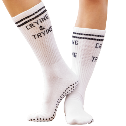 Crying & Trying Pilates Socks | SOULS. | Muse Ever After