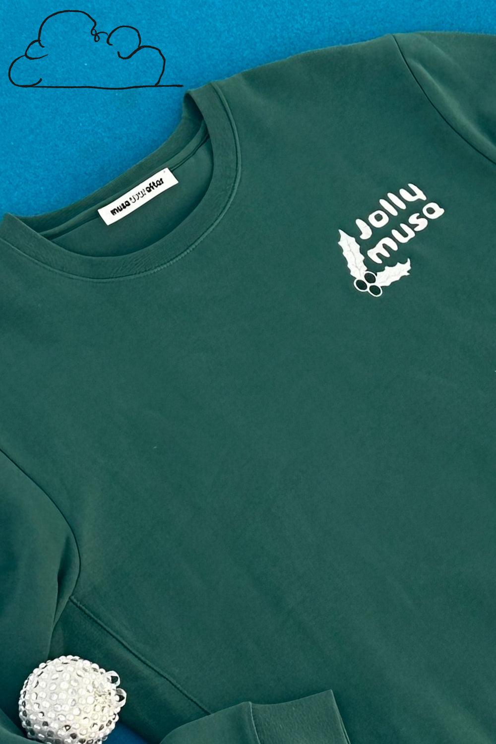 Jolly Muse | Embroidered Crewneck Sweatshirt | Muse Ever After