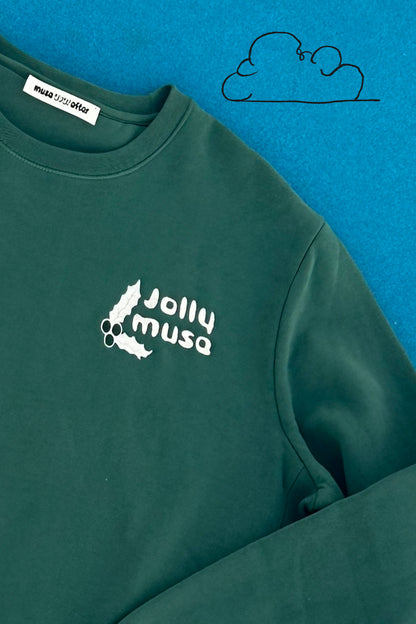 Jolly Muse | Embroidered Crewneck Sweatshirt | Muse Ever After