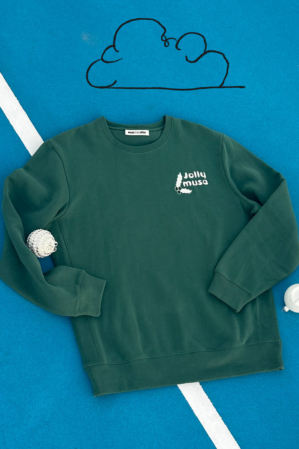 Jolly Muse | Embroidered Crewneck Sweatshirt | Muse Ever After