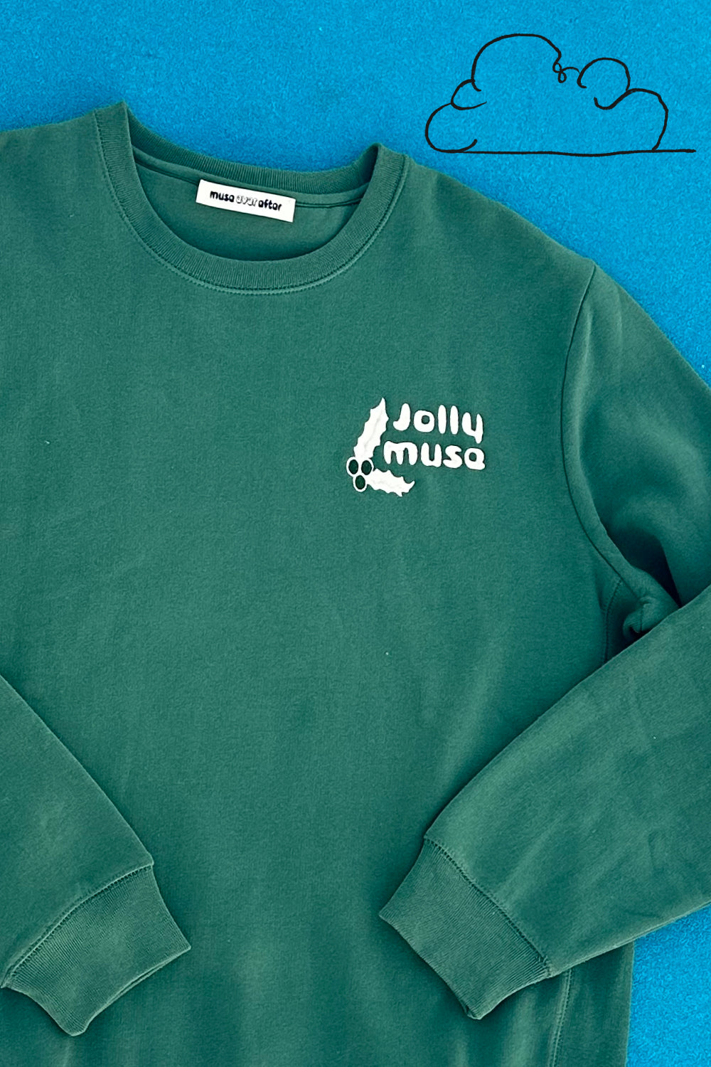 Jolly Muse | Embroidered Crewneck Sweatshirt | Muse Ever After