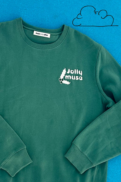 Jolly Muse | Embroidered Crewneck Sweatshirt | Muse Ever After