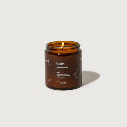 Massage Candle Burn No. 1 | MAUDE | Muse Ever After
