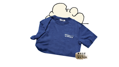 Muse Ever After® Logo T-Shirt - Navy / Cream | Muse Ever After