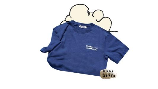 Muse Ever After® Logo T-Shirt - Navy / Cream | Muse Ever After