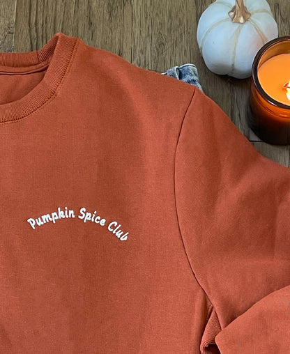 Pumpkin Spice Club Embroidered Sweatshirt | Muse Ever After