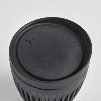 Reusable Coffee Cup 8oz Black | Huskee | Muse Ever After